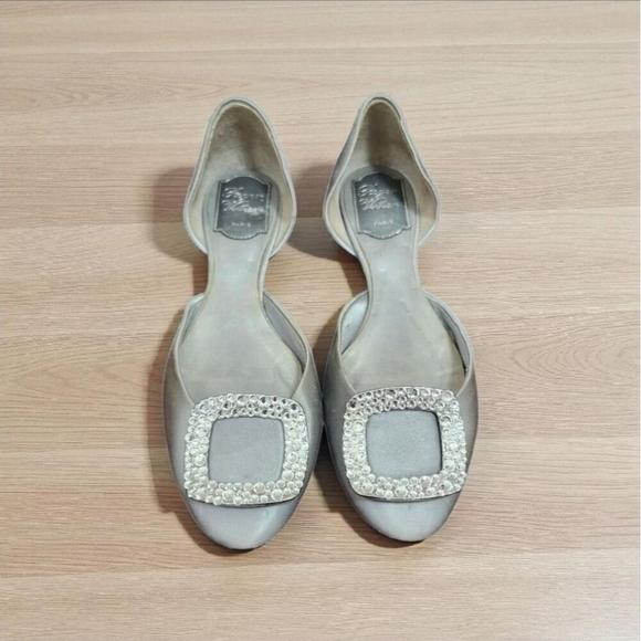 Roger Vivier Paris Ballet Flats Silver  Size EU 37/US 6.5 - Picture 15 of 15